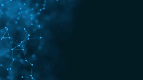 Abstract futuristic technology background. Plexus. Motion graphic. 3D rendering Stock Footage 132104037