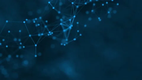Abstract futuristic technology background. Plexus. Motion graphic. 3D rendering Stock Footage 132104081