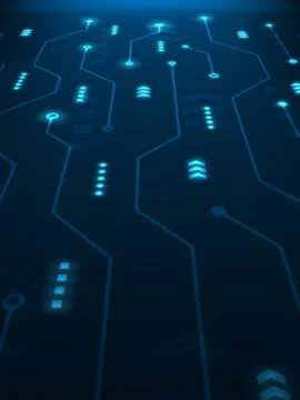 Abstract futuristic technology background, vector illustration Stock Illustration