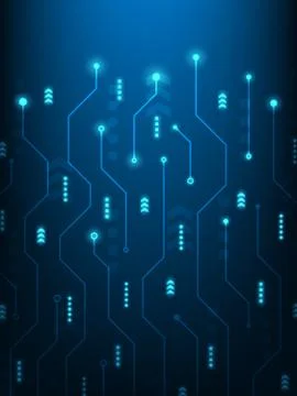Abstract futuristic technology background, vector illustration Stock Illustration