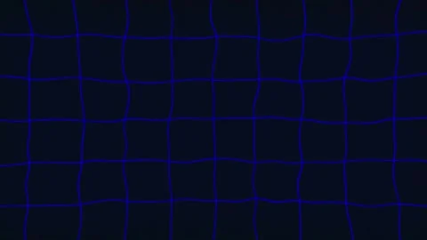 Abstract Futuristic Technology Background with Wavy Blue Digital Grid Lines in a Stock Footage 317754523