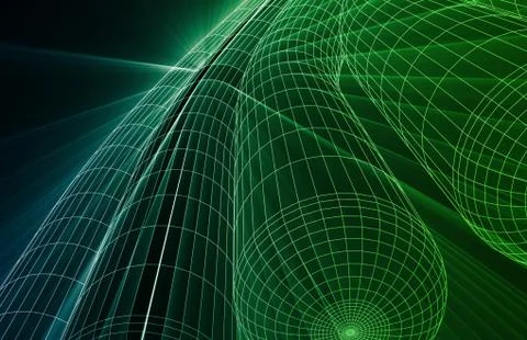 Abstract Futuristic Technology Stock Illustration