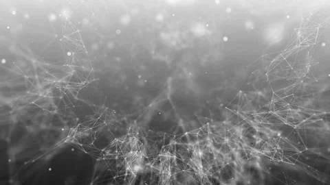 Abstract futuristic technology of low poly network structure Stock Footage 205534792