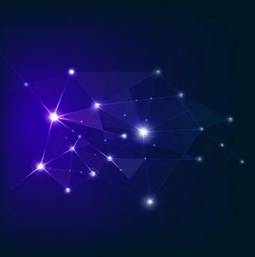 Abstract futuristic technology mesh network background vector illustration Stock Illustration
