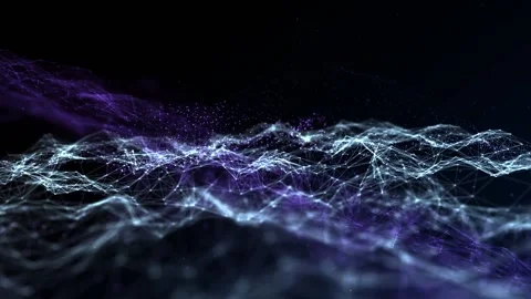 Abstract futuristic - technology with polygonal shapes on dark blue backgroun Stock Footage 143437586