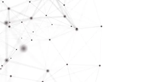 Abstract futuristic - technology with polygonal shapes on white background... Видео 242652147
