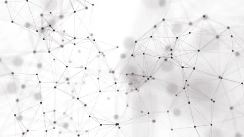 Abstract futuristic - technology with polygonal shapes on white background... Video stock 242652174