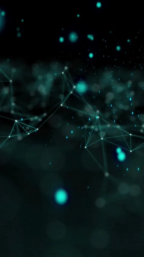 Abstract futuristic - technology with polygonal shapes on dark blue backgro.. Vídeo Stock 280965939