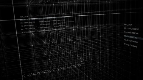 Abstract futuristic text and grid. Stock Footage 75383663