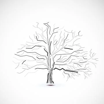 Abstract futuristic tree イラスト素材