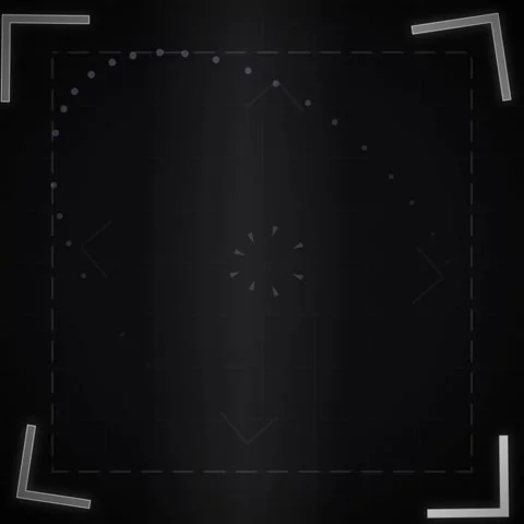 Abstract Futuristic UI Element with Digital Grid and Glowing Dots on Dark B.. Stock Footage 346282901