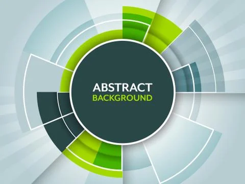 Abstract futuristic vector background with circular pattern. Stock Illustration