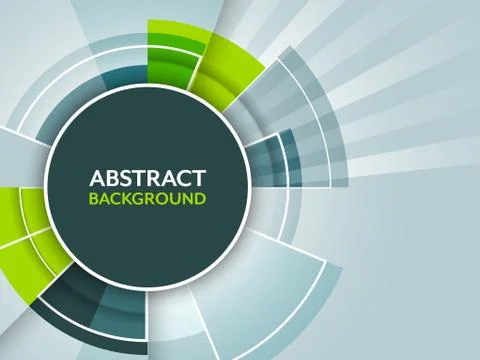 Abstract futuristic vector background with circular pattern. Illustrazione stock