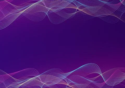 Abstract futuristic wave background. Design for futuristic, fiber optic. Illustrazione stock