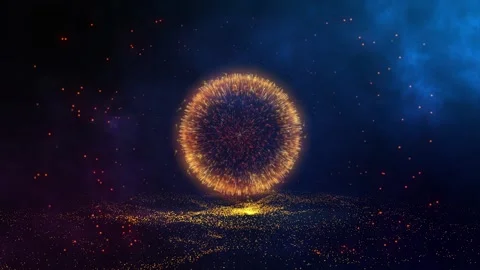 Abstract futuristic wave spiky vortex 4K background Stock-Footage 313814740