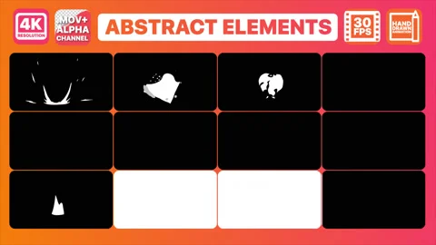 Abstract FX and Transitions Pack Stock Footage 130736821