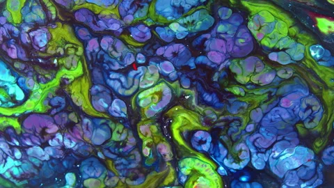 Abstract Galactic Ink Paint Concept Background 171 Stock Footage 251923514
