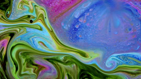Abstract Galactic Ink Paint Concept Background 737 Stock Footage 260850874