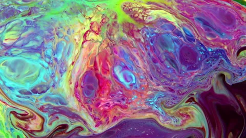 Abstract Galactic Ink Paint Concept Background 777 Stock Footage 262013920