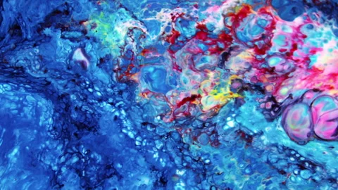 Abstract Galactic Ink Paint Concept Background 808 Stock Footage 263267900