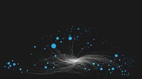 Abstract Galaxy , Data Cluster - Vector Illustration Illustrazione stock