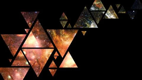 Abstract galaxy geometric background. Elements of this image furnished by NAS 库存插图