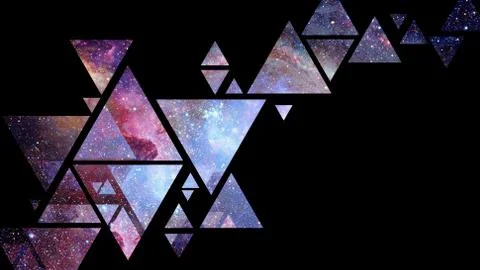 Abstract galaxy geometric background. Elements of this image furnished by NAS Foto stock