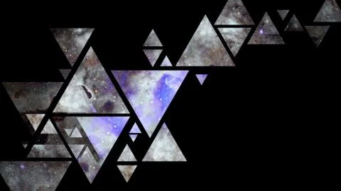 Abstract galaxy geometric background. Elements of this image furnished by NAS Foto stock
