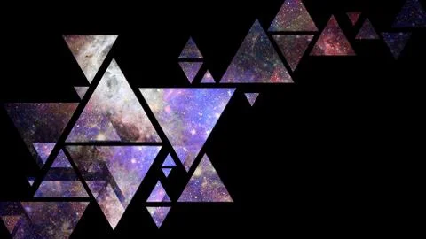 Abstract galaxy geometric background. Elements of this image furnished by NAS Foto stock
