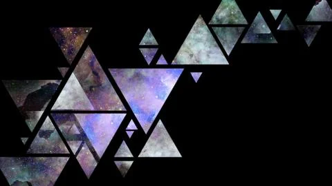 Abstract galaxy geometric background. Elements of this image furnished by NAS Foto stock