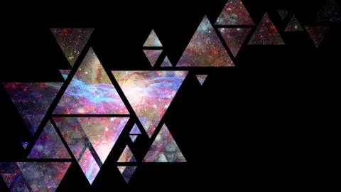 Abstract galaxy geometric background. Elements of this image furnished by NAS Stock Photos