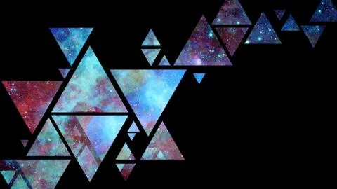 Abstract galaxy geometric background. Elements of this image furnished by NAS Foto stock
