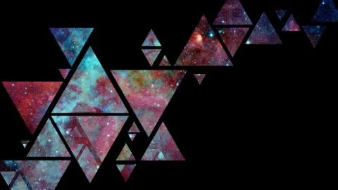 Abstract galaxy geometric background. Elements of this image furnished by NAS Foto stock