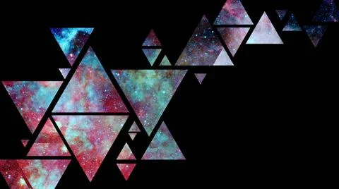 Abstract galaxy geometric background. Elements of this image furnished by ... Foto stock