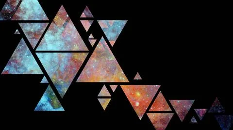 Abstract galaxy geometric background. Elements of this image furnished by ... Foto stock