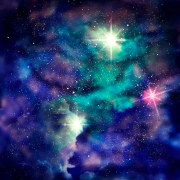 Abstract galaxy illustration Stock Illustration