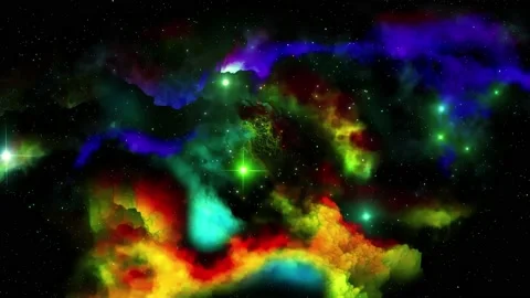 Abstract Galaxy Space Nebula Background Stock Footage 164183427