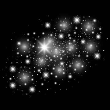 Abstract galaxy, white Stock Illustration
