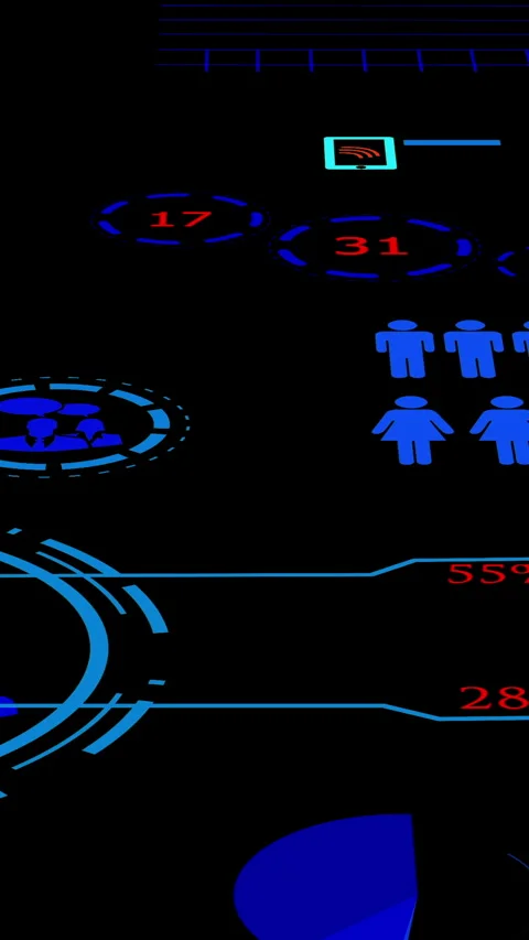 Abstract Gaming Elements Represented in Vibrant Neon Colors and Creative Stock Footage 287206859