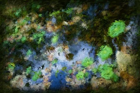 The Abstract Garden Stock Illustration
