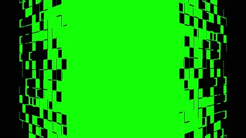 Abstract Gate transition with chroma key Stock Footage 186798672