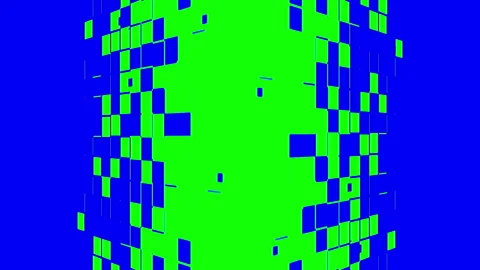 Abstract Gate transition with chroma key 스톡 동영상 195109480