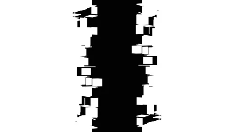 Abstract Gate transition mask 스톡 동영상 195109693