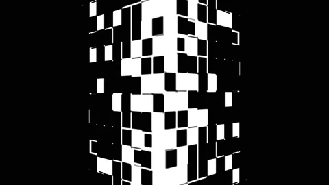 Abstract Gate transition mask Stock Footage 196994416