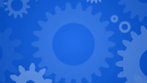 Abstract gear elements on blue Background for Technology and Innovation - Ideal Stock Footage 276796732