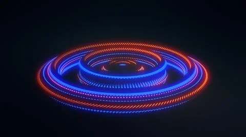 Abstract Gear or mechanical Animation Background. Psychedelic Background. Illustration