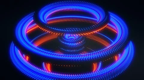 Abstract Gear or mechanical Animation Background. Psychedelic Background. イラスト素材