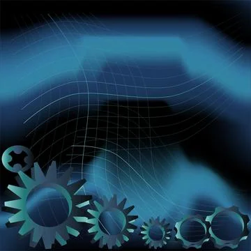 Abstract Gear Vector Illustration Background and wallpaper Stock Illustration