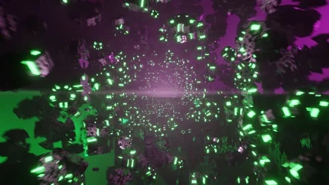 Abstract Gears VJ Loop Tunnel 4K Stock Footage 220794713