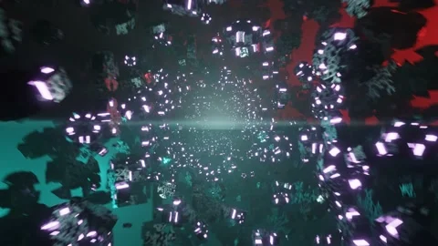 Abstract Gears VJ Loop Tunnel 4K Stock Footage 220794714